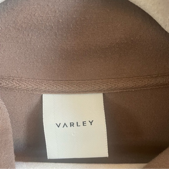 Varley Davidson Half Zip Relaxed Fit Sweatshirt - Taupe... - Picture 10 of 12